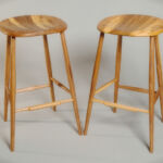 Photo of two stools created by Lacey Carnahan.