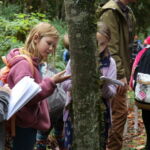 Students in Valley View Forest.